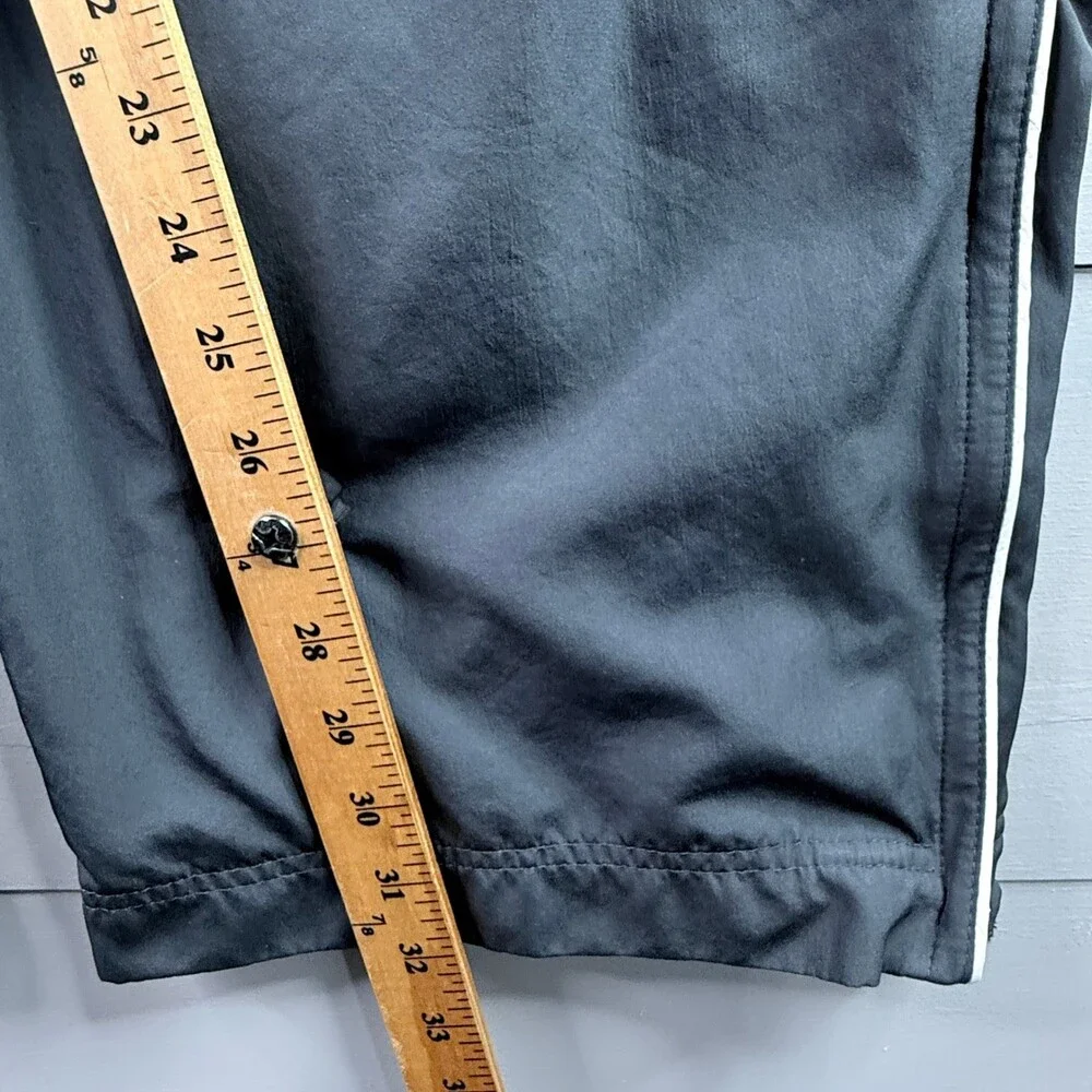Nike Track Pants Mens Large Dark Gray Mesh Lined Ankle Zip Windbreaker